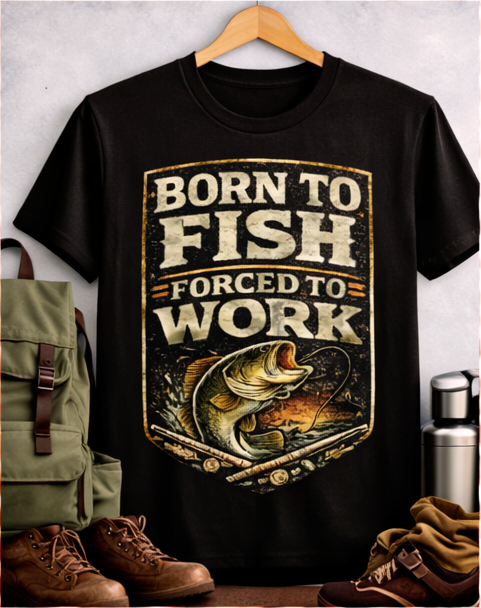 Born To Fish Forced To Work