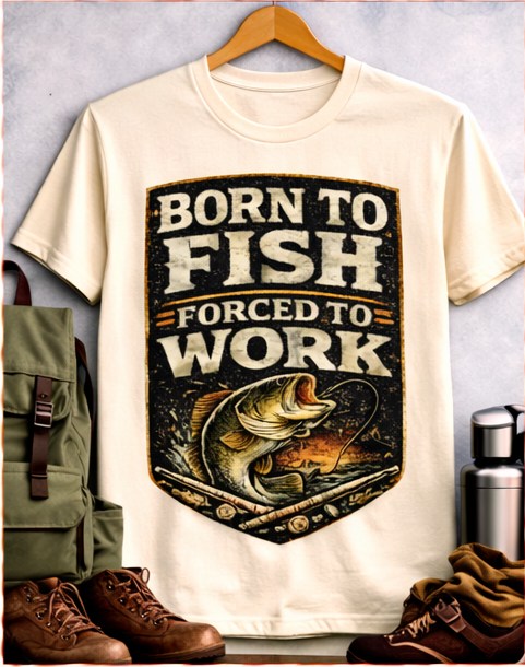 Born To Fish Forced To Work
