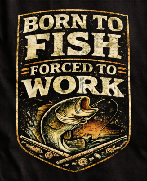 Born To Fish Forced To Work